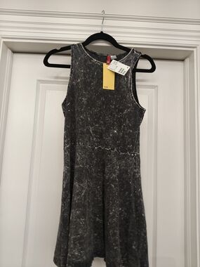 H&M Black Mineral Wash Mini Dress